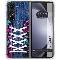 Funda Silicona Antigolpes para Samsung Galaxy Z Fold 5 5G diseño Zapatillas 06 Dibujos