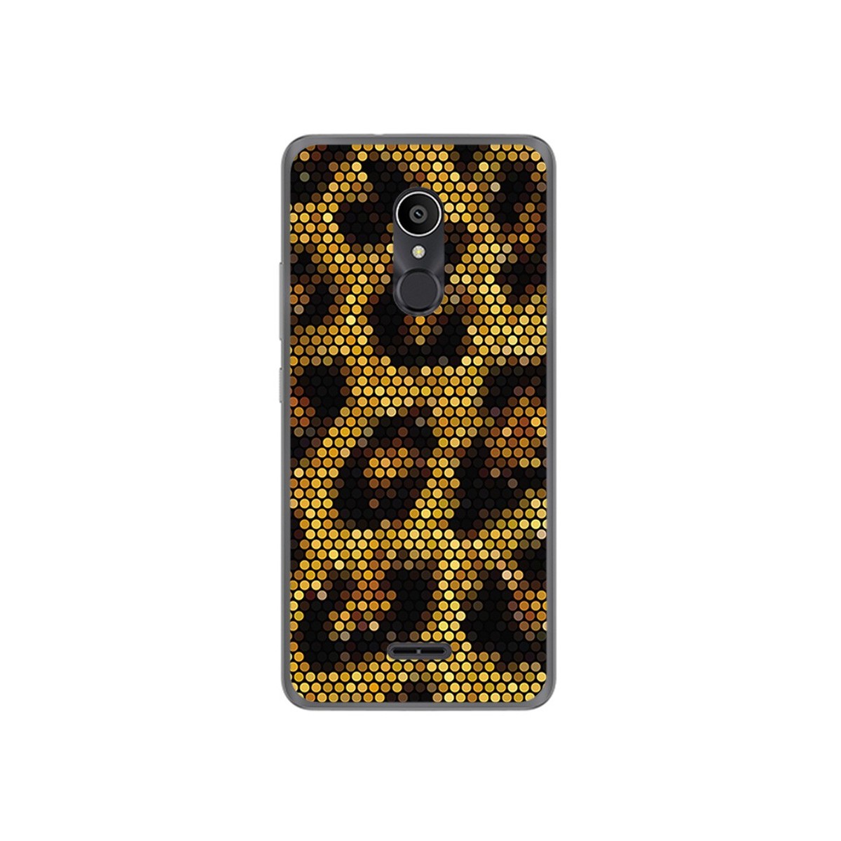 Funda Gel Tpu para Alcatel 3C Diseño Leopardo Dibujos