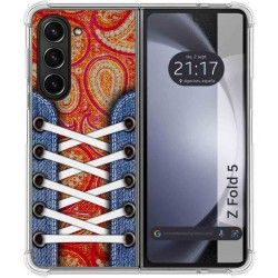 Funda Silicona Antigolpes para Samsung Galaxy Z Fold 5 5G diseño Zapatillas 10 Dibujos