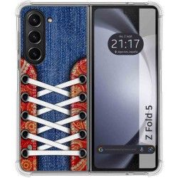 Funda Silicona Antigolpes para Samsung Galaxy Z Fold 5 5G diseño Zapatillas 11 Dibujos