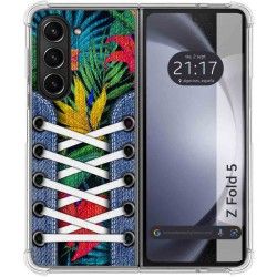 Funda Silicona Antigolpes para Samsung Galaxy Z Fold 5 5G diseño Zapatillas 12 Dibujos