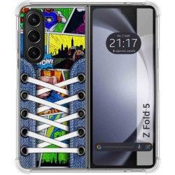 Funda Silicona Antigolpes para Samsung Galaxy Z Fold 5 5G diseño Zapatillas 14 Dibujos