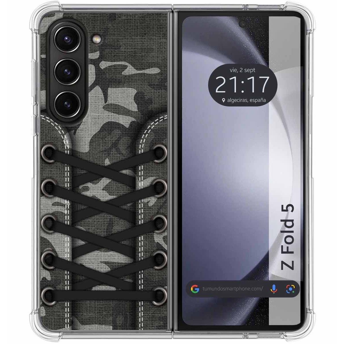 Funda Silicona Antigolpes para Samsung Galaxy Z Fold 5 5G diseño Zapatillas 15 Dibujos