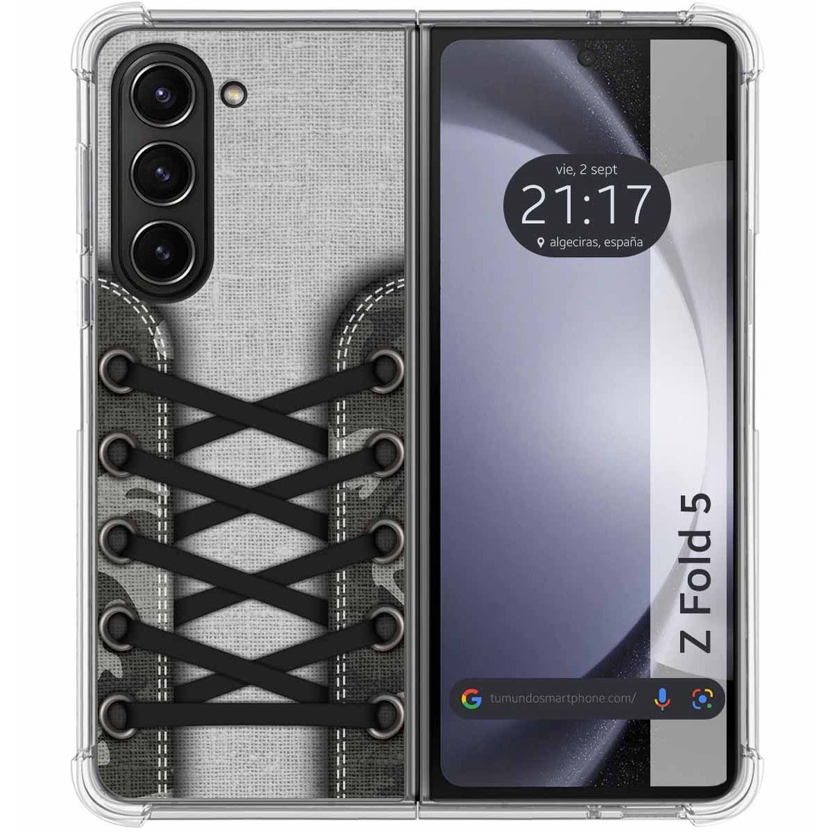 Funda Silicona Antigolpes para Samsung Galaxy Z Fold 5 5G diseño Zapatillas 16 Dibujos