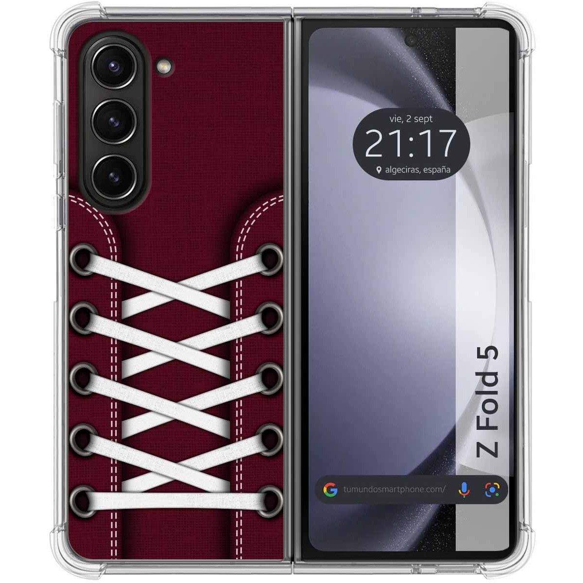 Funda Silicona Antigolpes para Samsung Galaxy Z Fold 5 5G diseño Zapatillas 17 Dibujos