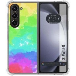 Funda Silicona Antigolpes para Samsung Galaxy Z Fold 5 5G diseño Acuarela 03 Dibujos