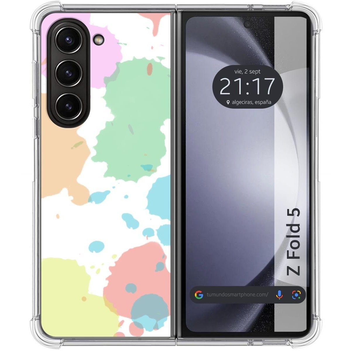 Funda Silicona Antigolpes para Samsung Galaxy Z Fold 5 5G diseño Acuarela 05 Dibujos