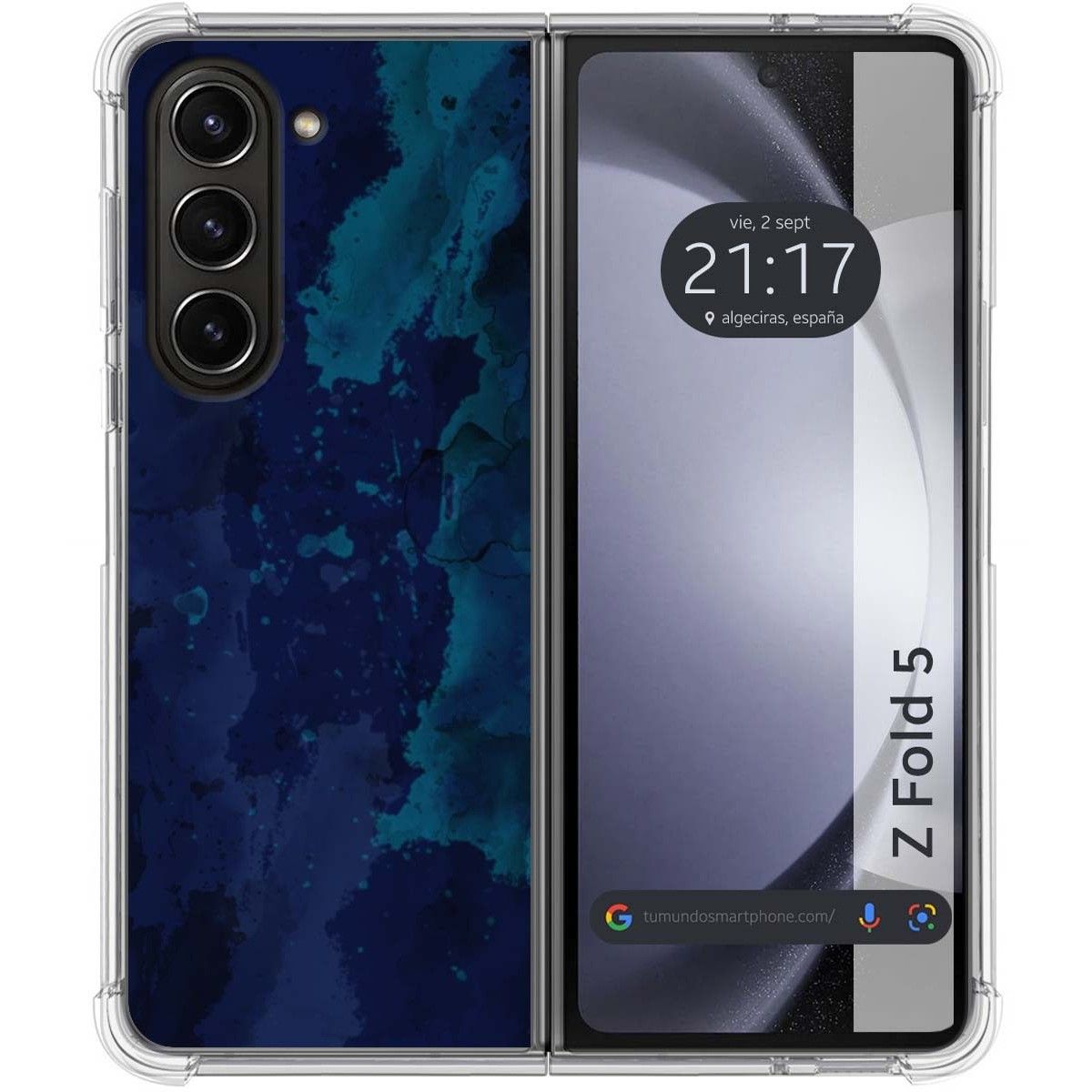 Funda Silicona Antigolpes para Samsung Galaxy Z Fold 5 5G diseño Acuarela 13 Dibujos