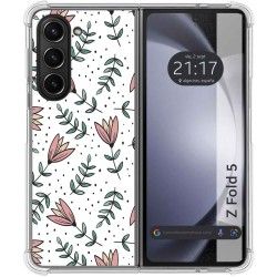 Funda Silicona Antigolpes para Samsung Galaxy Z Fold 5 5G diseño Flores 01 Dibujos