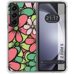 Funda Silicona Antigolpes para Samsung Galaxy Z Fold 5 5G diseño Flores 02 Dibujos