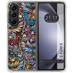 Funda Silicona Antigolpes para Samsung Galaxy Z Fold 5 5G diseño Flores 04 Dibujos