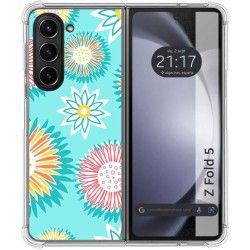 Funda Silicona Antigolpes para Samsung Galaxy Z Fold 5 5G diseño Flores 05 Dibujos