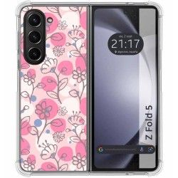 Funda Silicona Antigolpes para Samsung Galaxy Z Fold 5 5G diseño Flores 07 Dibujos