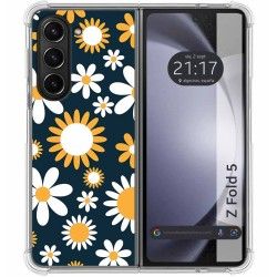 Funda Silicona Antigolpes para Samsung Galaxy Z Fold 5 5G diseño Flores 08 Dibujos