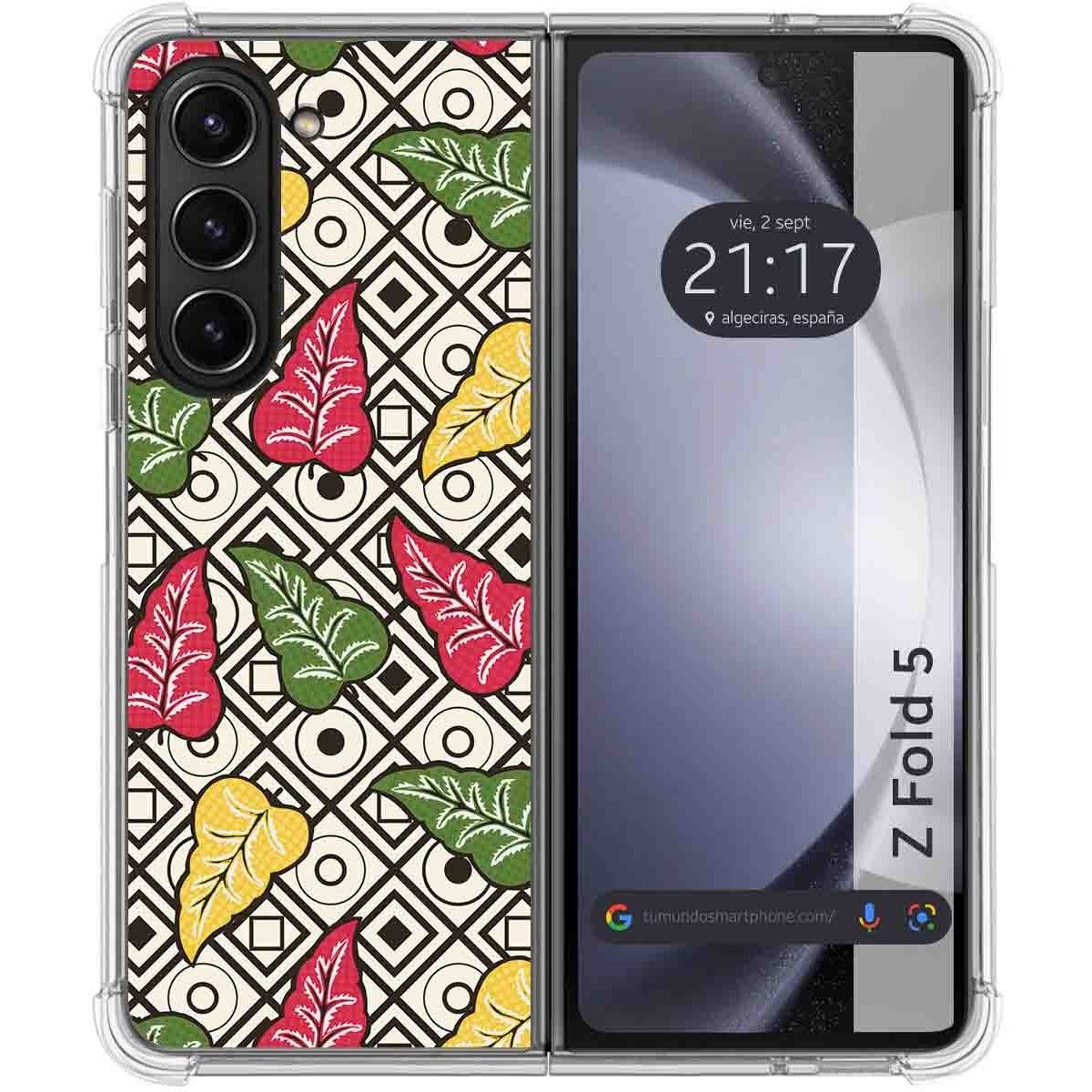 Funda Silicona Antigolpes para Samsung Galaxy Z Fold 5 5G diseño Flores 11 Dibujos
