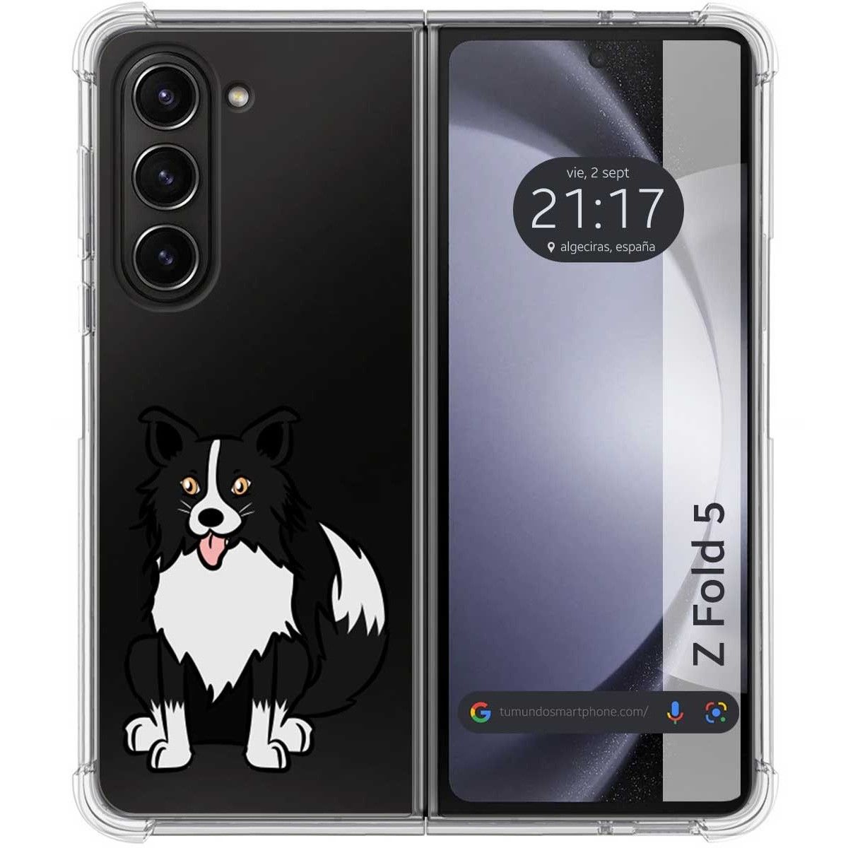 Funda Silicona Antigolpes para Samsung Galaxy Z Fold 5 5G diseño Perros 01 Dibujos
