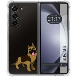 Funda Silicona Antigolpes para Samsung Galaxy Z Fold 5 5G diseño Perros 03 Dibujos