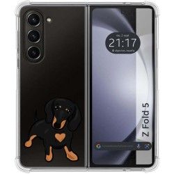 Funda Silicona Antigolpes para Samsung Galaxy Z Fold 5 5G diseño Perros 04 Dibujos