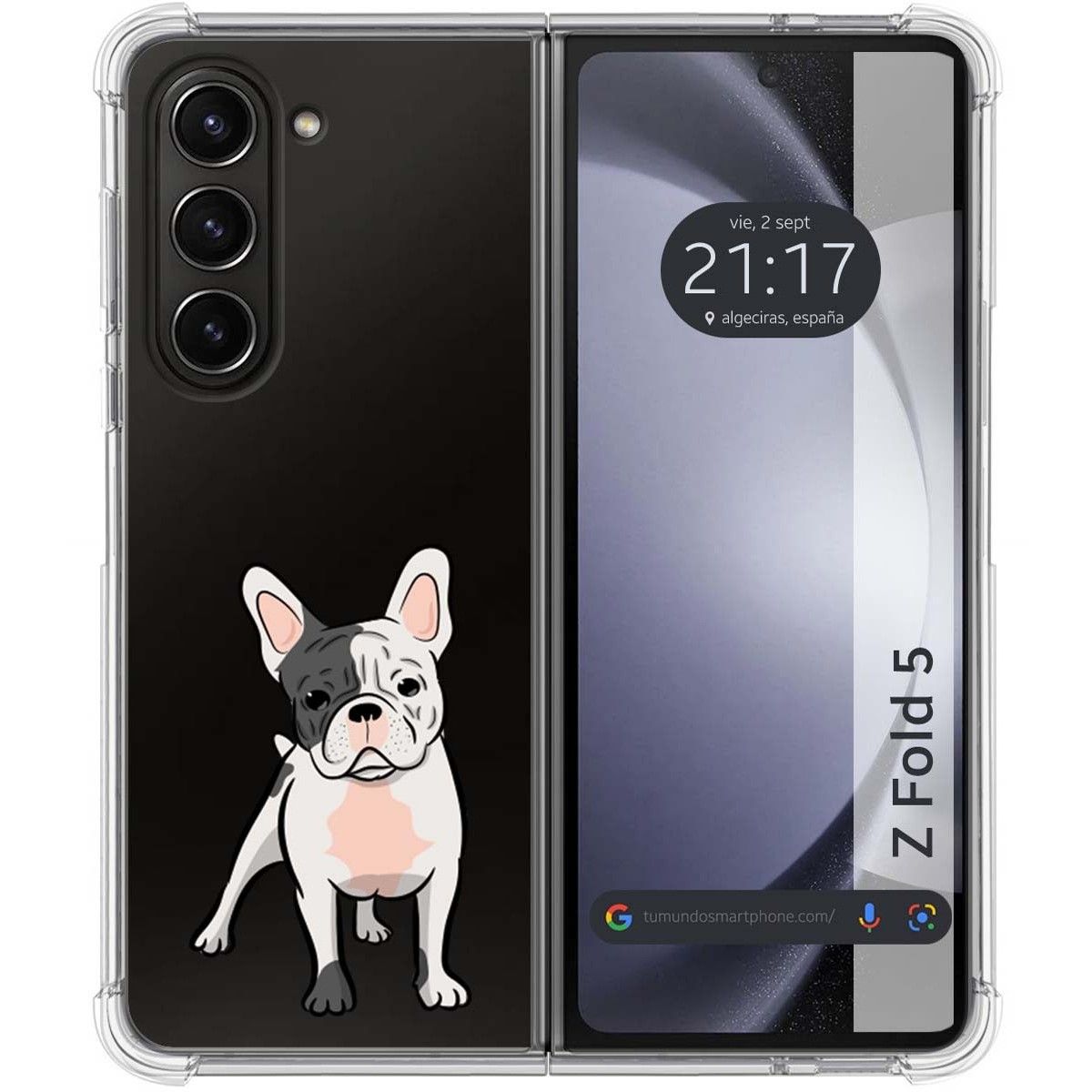 Funda Silicona Antigolpes para Samsung Galaxy Z Fold 5 5G diseño Perros 06 Dibujos