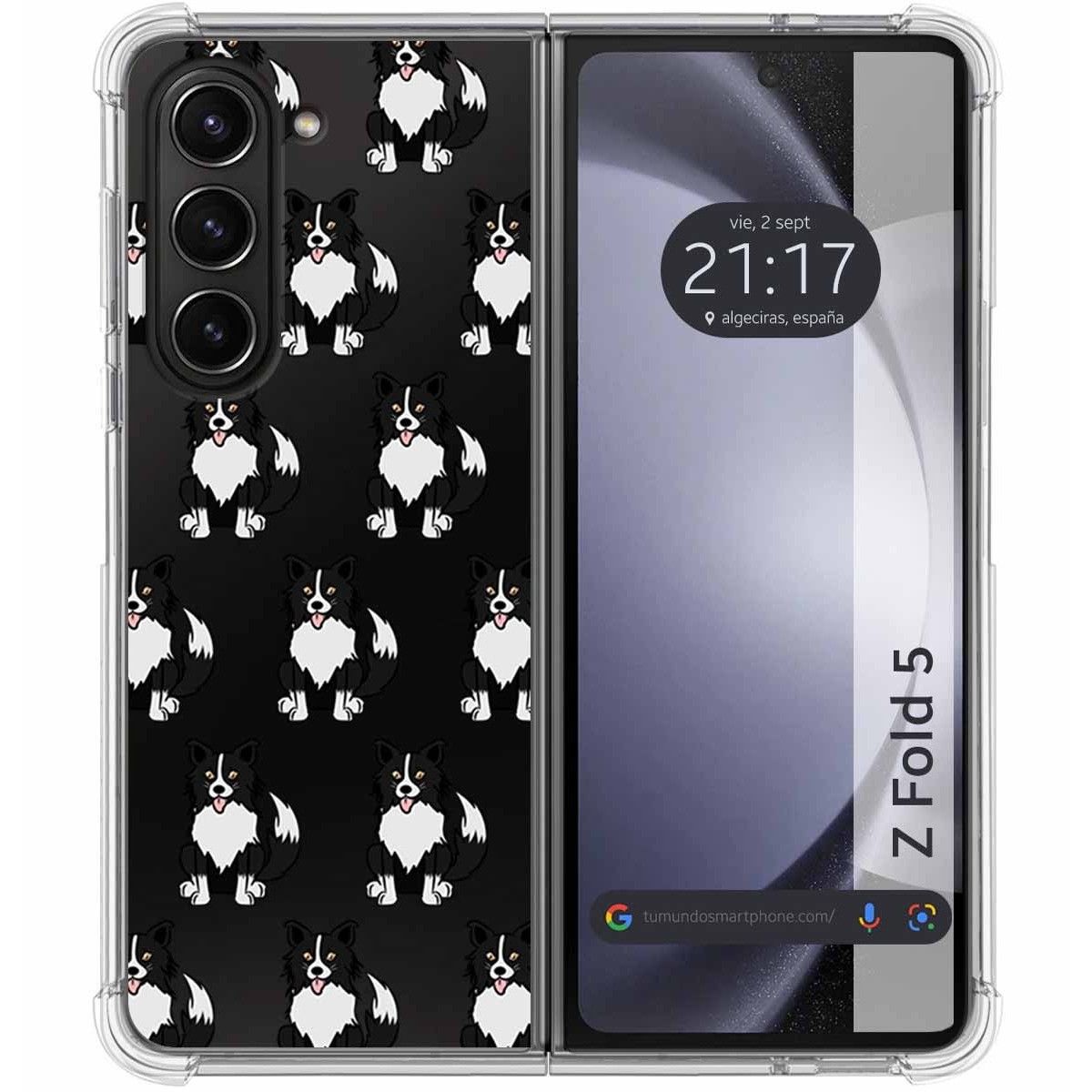 Funda Silicona Antigolpes para Samsung Galaxy Z Fold 5 5G diseño Perros 07 Dibujos