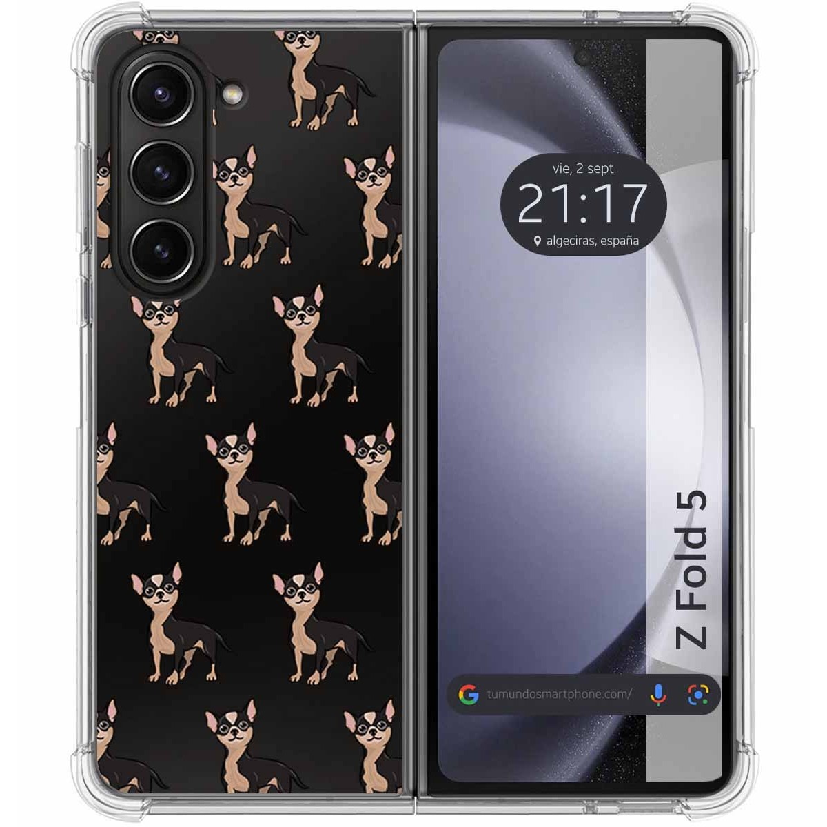 Funda Silicona Antigolpes para Samsung Galaxy Z Fold 5 5G diseño Perros 11 Dibujos
