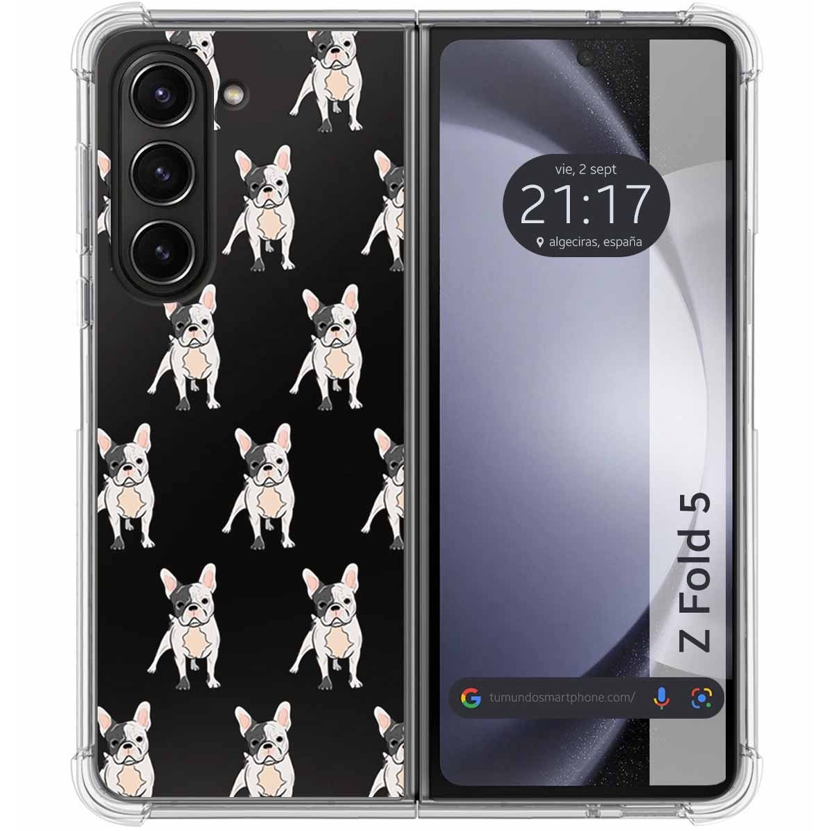 Funda Silicona Antigolpes para Samsung Galaxy Z Fold 5 5G diseño Perros 12 Dibujos