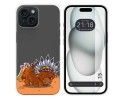 Funda Silicona Transparente compatible con Iphone 15 (6.1) diseño Bufalo Dibujos