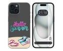 Funda Silicona Transparente compatible con Iphone 15 (6.1) diseño Summer Dibujos
