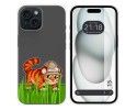 Funda Silicona Transparente compatible con Iphone 15 (6.1) diseño Tigre Dibujos