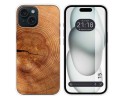 Funda Silicona compatible con Iphone 15 (6.1) diseño Madera 04 Dibujos