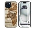 Funda Silicona compatible con Iphone 15 (6.1) diseño Madera 07 Dibujos