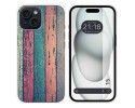 Funda Silicona compatible con Iphone 15 (6.1) diseño Madera 10 Dibujos