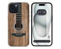 Funda Silicona compatible con Iphone 15 (6.1) diseño Madera 11 Dibujos