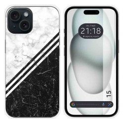 Funda Silicona compatible con Iphone 15 (6.1) diseño Mármol 01 Dibujos