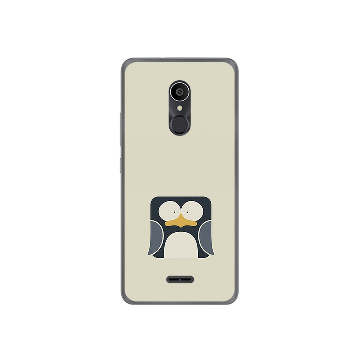 Funda Gel Tpu para Alcatel 3C Diseño Pingüino Dibujos