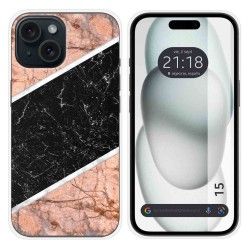 Funda Silicona compatible con Iphone 15 (6.1) diseño Mármol 07 Dibujos