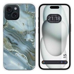 Funda Silicona compatible con Iphone 15 (6.1) diseño Mármol 09 Dibujos