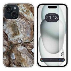 Funda Silicona compatible con Iphone 15 (6.1) diseño Mármol 14 Dibujos
