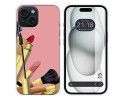Funda Silicona compatible con Iphone 15 (6.1) diseño Brochas Dibujos