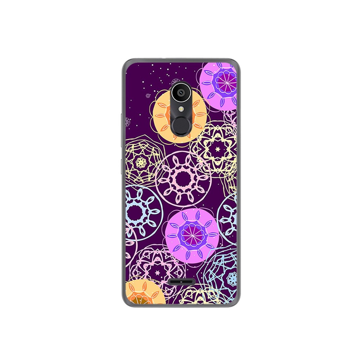 Funda Gel Tpu para Alcatel 3C Diseño Radial Dibujos