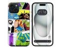 Funda Silicona compatible con Iphone 15 (6.1) diseño Comic Dibujos
