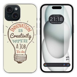 Funda Silicona compatible con Iphone 15 (6.1) diseño Creativity Dibujos
