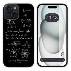 Funda Silicona compatible con Iphone 15 (6.1) diseño Formulas Dibujos