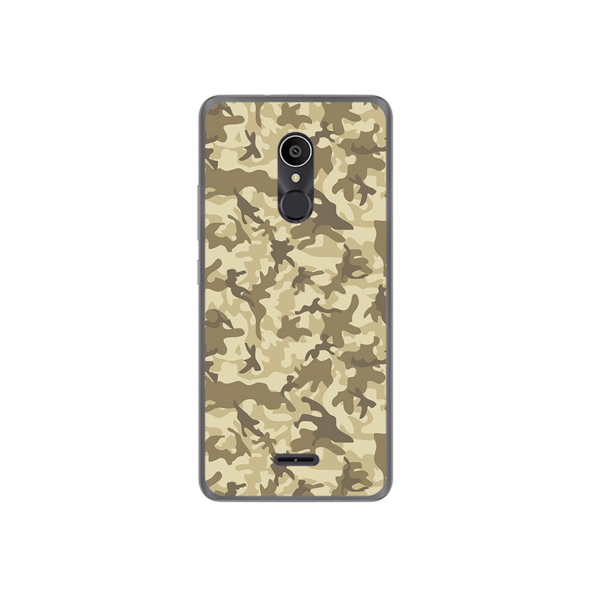 Funda Gel Tpu para Alcatel 3C Diseño Sand Camuflaje Dibujos