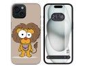 Funda Silicona compatible con Iphone 15 (6.1) diseño Leon Dibujos