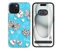 Funda Silicona compatible con Iphone 15 (6.1) diseño Mariposas Dibujos