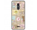 Funda Gel Tpu para Alcatel 3C Diseño Sellos Dibujos