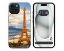 Funda Silicona compatible con Iphone 15 (6.1) diseño Paris Dibujos