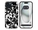 Funda Silicona compatible con Iphone 15 (6.1) diseño Snow Camuflaje Dibujos