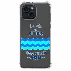 Funda Silicona Antigolpes compatible con Iphone 15 (6.1) diseño Agua Dibujos